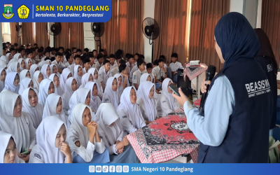 Sosialisasi Beasiswa Sibernet Foundation x Pionir Desa di SMA Negeri 10 Pandeglang